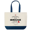 Sac de shopping bleu Bazar d'une Neurologue adorée