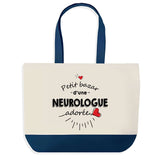Sac de shopping bleu Bazar d'une Neurologue adorée