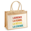 Sac Fête des Mères Mamie MAman Soeur Femme Famille Idée Cadeau anniversaire Noël Travail Boulot Métier Départ Retraite Collègue Femme cabas shopping plage