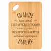 Planche bambou gravée personnalisée homme idée cadeau Fête des Pères apéro 30×20 prénom cuisine plateau fromage anniversaire noel papa papi 