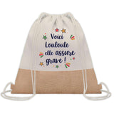 Sac Fête des Mères Mamie Famille Idée Cadeau anniversaire Noël Travail Boulot Métier Départ Retraite Collègue Femme cabas shopping plage