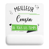 Tapis de souris ergonomique avec repose-poignet, accessoire bureau pour femme et homme, fête des pères, cadeau pas cher, idée cadeau fête des mères, secret santa, départ à la retraite, télétravail et gaming