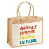 Sac Fête des Mères Mamie MAman Soeur Femme Famille Idée Cadeau anniversaire Noël Travail Boulot Métier Départ Retraite Collègue Femme cabas shopping plage