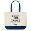 Sac de shopping bleu Freddy Super Collègue