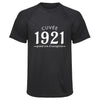 Maillot de Sport Homme 1921 Cuvee Grand Cru - T-Shirt Respirant Polyester Manches Courtes - Cadeau Sportif Anniversaire Noël Fête des Pères