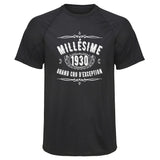 Maillot de Sport Homme 1930 Millesime Grand Cru Ministere Magie - T-Shirt Respirant Polyester Manches Courtes - Cadeau Sportif Anniversaire Noël Fête des Pères