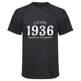 Maillot de Sport Homme 1936 Cuvee Grand Cru - T-Shirt Respirant Polyester Manches Courtes - Cadeau Sportif Anniversaire Noël Fête des Pères