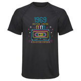 Maillot de Sport Homme 1969 Edition Limitee - T-Shirt Respirant Polyester Manches Courtes - Cadeau Sportif Anniversaire Noël Fête des Pères