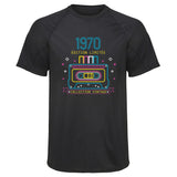 Maillot de Sport Homme 1970 Edition Limitee - T-Shirt Respirant Polyester Manches Courtes - Cadeau Sportif Anniversaire Noël Fête des Pères
