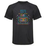 Maillot de Sport Homme 1971 Edition Limitee - T-Shirt Respirant Polyester Manches Courtes - Cadeau Sportif Anniversaire Noël Fête des Pères