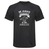 Maillot de Sport Homme Abeilles Copie Quarantenaire Homme - T-Shirt Respirant Polyester Manches Courtes - Cadeau Sportif Anniversaire Noël Fête des Pères