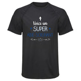 Maillot de Sport Homme Aide-Soignant Super - T-Shirt Respirant Polyester Manches Courtes - Cadeau Sportif Anniversaire Noël Fête des Pères