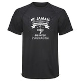 Maillot de Sport Homme Aquagym Copie Quinquagenaire Homme - T-Shirt Respirant Polyester Manches Courtes - Cadeau Sportif Anniversaire Noël Fête des Pères