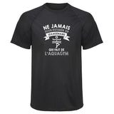 Maillot de Sport Homme Aquagym Sexagenaire Homme - T-Shirt Respirant Polyester Manches Courtes - Cadeau Sportif Anniversaire Noël Fête des Pères
