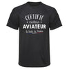 Maillot de Sport Homme Aviateur - T-Shirt Respirant Polyester Manches Courtes - Cadeau Sportif Anniversaire Noël Fête des Pères