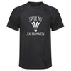 Maillot de Sport Homme Badminton Copie Jpeux Pas - T-Shirt Respirant Polyester Manches Courtes - Cadeau Sportif Anniversaire Noël Fête des Pères