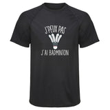 Maillot de Sport Homme Badminton Copie Jpeux Pas - T-Shirt Respirant Polyester Manches Courtes - Cadeau Sportif Anniversaire Noël Fête des Pères