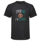 Maillot de Sport Homme Beatbox Copie Jpeux Pas - T-Shirt Respirant Polyester Manches Courtes - Cadeau Sportif Anniversaire Noël Fête des Pères