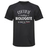Maillot de Sport Homme Biologiste - T-Shirt Respirant Polyester Manches Courtes - Cadeau Sportif Anniversaire Noël Fête des Pères