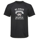 Maillot de Sport Homme Bowling Copie Quarantenaire Homme - T-Shirt Respirant Polyester Manches Courtes - Cadeau Sportif Anniversaire Noël Fête des Pères
