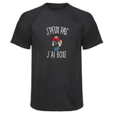 Maillot de Sport Homme Boxe Copie Jpeux Pas - T-Shirt Respirant Polyester Manches Courtes - Cadeau Sportif Anniversaire Noël Fête des Pères