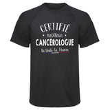 Maillot de Sport Homme Cancerologue - T-Shirt Respirant Polyester Manches Courtes - Cadeau Sportif Anniversaire Noël Fête des Pères