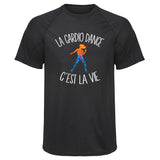 Maillot de Sport Homme Cardio Dance Cest la Vie - T-Shirt Respirant Polyester Manches Courtes - Cadeau Sportif Anniversaire Noël Fête des Pères