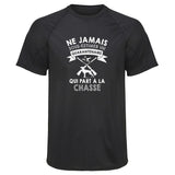 Maillot de Sport Homme Chasse Copie Quarantenaire Homme - T-Shirt Respirant Polyester Manches Courtes - Cadeau Sportif Anniversaire Noël Fête des Pères