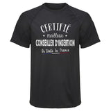 Maillot de Sport Homme Conseiller D_Insertion - T-Shirt Respirant Polyester Manches Courtes - Cadeau Sportif Anniversaire Noël Fête des Pères