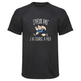 Maillot de Sport Homme Course a Pied Copie Jpeux Pas - T-Shirt Respirant Polyester Manches Courtes - Cadeau Sportif Anniversaire Noël Fête des Pères