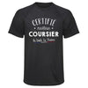 Maillot de Sport Homme Coursier - T-Shirt Respirant Polyester Manches Courtes - Cadeau Sportif Anniversaire Noël Fête des Pères
