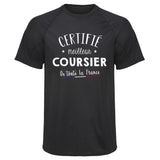 Maillot de Sport Homme Coursier - T-Shirt Respirant Polyester Manches Courtes - Cadeau Sportif Anniversaire Noël Fête des Pères