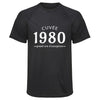 Maillot de Sport Homme Cuvee 1980 Grand Cru D_Exception Cuvee Grand Cru - T-Shirt Respirant Polyester Manches Courtes - Cadeau Sportif Anniversaire Noël Fête des Pères