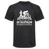 Maillot de Sport Homme Duathlon Une Legende Tu Deviendras - T-Shirt Respirant Polyester Manches Courtes - Cadeau Sportif Anniversaire Noël Fête des Pères