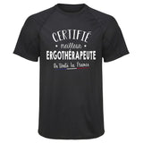 Maillot de Sport Homme Ergotherapeute - T-Shirt Respirant Polyester Manches Courtes - Cadeau Sportif Anniversaire Noël Fête des Pères