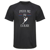 Maillot de Sport Homme Escalade Jpeux Pas - T-Shirt Respirant Polyester Manches Courtes - Cadeau Sportif Anniversaire Noël Fête des Pères