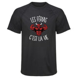 Maillot de Sport Homme Ferias Cest la Vie - T-Shirt Respirant Polyester Manches Courtes - Cadeau Sportif Anniversaire Noël Fête des Pères