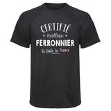 Maillot de Sport Homme Ferronnier - T-Shirt Respirant Polyester Manches Courtes - Cadeau Sportif Anniversaire Noël Fête des Pères