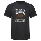 Maillot de Sport Homme Genealogie Sexagenaire Homme - T-Shirt Respirant Polyester Manches Courtes - Cadeau Sportif Anniversaire Noël Fête des Pères
