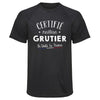 Maillot de Sport Homme Grutier - T-Shirt Respirant Polyester Manches Courtes - Cadeau Sportif Anniversaire Noël Fête des Pères
