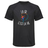 Maillot de Sport Homme Gymnastique Rythmique Cest la Vie - T-Shirt Respirant Polyester Manches Courtes - Cadeau Sportif Anniversaire Noël Fête des Pères