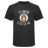 Maillot de Sport Homme Hibou Cest la Vie - T-Shirt Respirant Polyester Manches Courtes - Cadeau Sportif Anniversaire Noël Fête des Pères