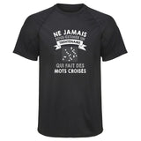 Maillot de Sport Homme Homme Trentenaire Mots Croises - T-Shirt Respirant Polyester Manches Courtes - Cadeau Sportif Anniversaire Noël Fête des Pères