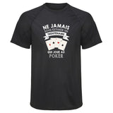 Maillot de Sport Homme Homme Trentenaire Poker - T-Shirt Respirant Polyester Manches Courtes - Cadeau Sportif Anniversaire Noël Fête des Pères