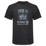 Maillot de Sport Homme Imprimante 3D Copie Jpeux Pas - T-Shirt Respirant Polyester Manches Courtes - Cadeau Sportif Anniversaire Noël Fête des Pères