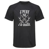 Maillot de Sport Homme Jpeux Pas Chasse 2 Copie Jpeux Pas - T-Shirt Respirant Polyester Manches Courtes - Cadeau Sportif Anniversaire Noël Fête des Pères