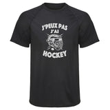 Maillot de Sport Homme Jpeux Pas Hockey Copie Jpeux Pas - T-Shirt Respirant Polyester Manches Courtes - Cadeau Sportif Anniversaire Noël Fête des Pères