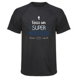 Maillot de Sport Homme Moniteur Super - T-Shirt Respirant Polyester Manches Courtes - Cadeau Sportif Anniversaire Noël Fête des Pères