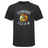 Maillot de Sport Homme Motocross Cest la Vie - T-Shirt Respirant Polyester Manches Courtes - Cadeau Sportif Anniversaire Noël Fête des Pères