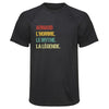 Maillot de Sport Homme Mythe Legende Vintage - T-Shirt Respirant Polyester Manches Courtes - Cadeau Sportif Anniversaire Noël Fête des Pères